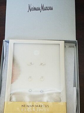 New set of 3 earrings neiman Marcus